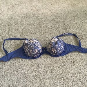 Victoria's Secret navy and lace bra.